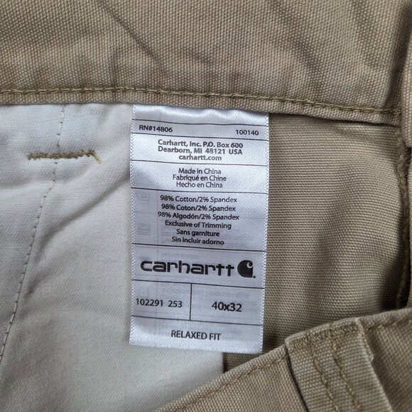 Carhartt Relaxed Fit Cargo Pants Mens 40 x 32 Ripstop Workwear Force - Picture 9 of 9
